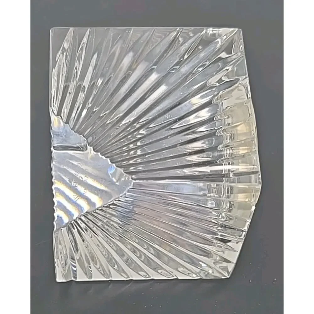 Vintage Waterford Crystal Desk Clock Meridian Cube Works PB205